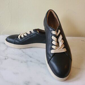 Clarks Black Leather Sneakers